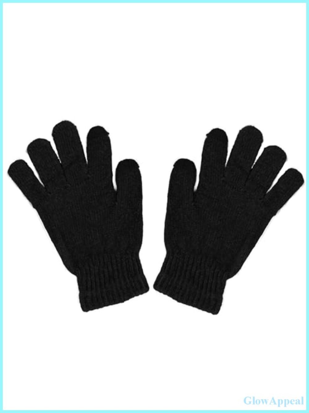 Cozy Chenille Knit Winter Gloves for Women - Soft Stretch Pull-On